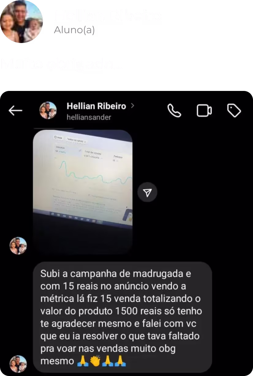 Print de aluno